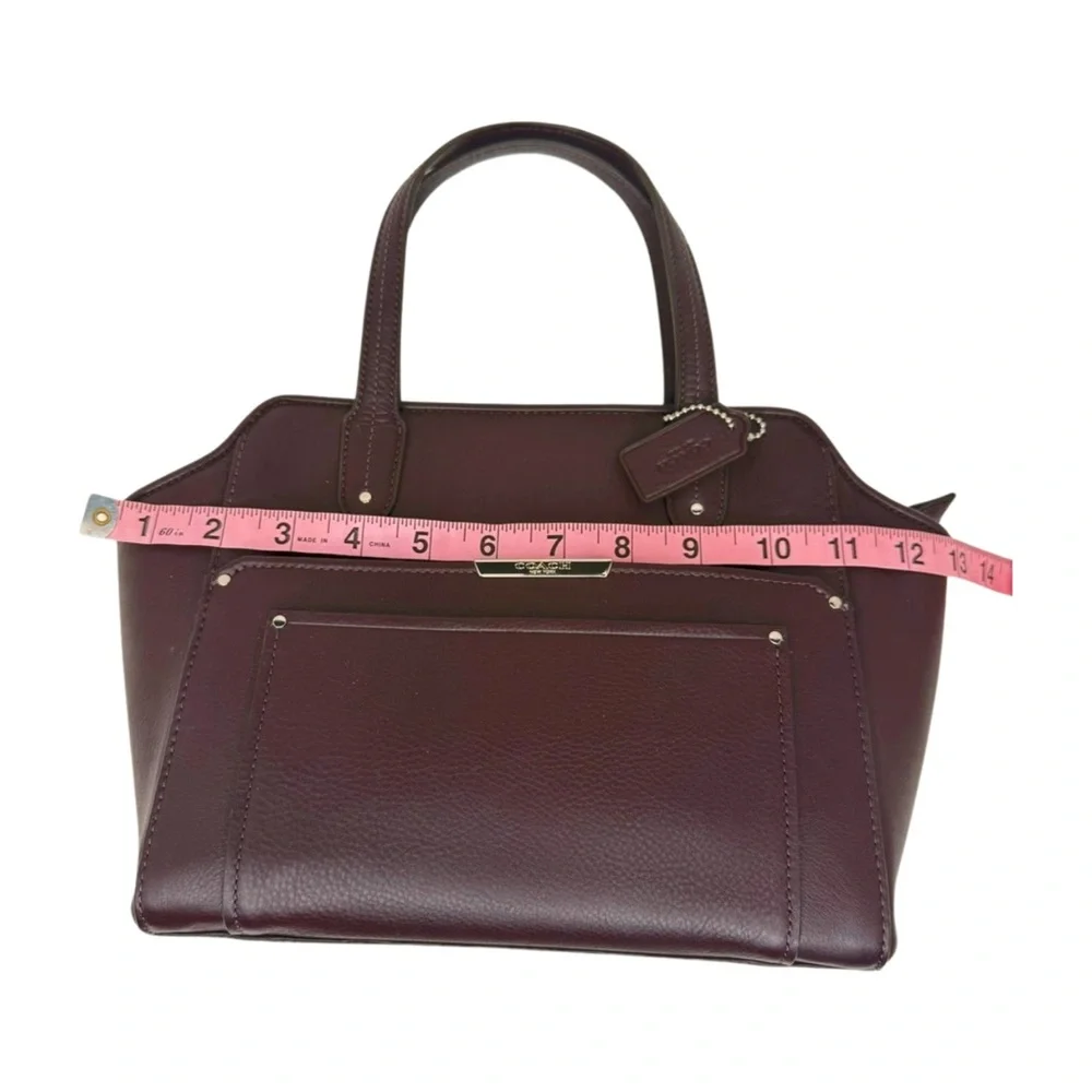 Coach EUC 2014 Deep Plum Purple Leather Shoulder Crossbody Bag | Style F32944
